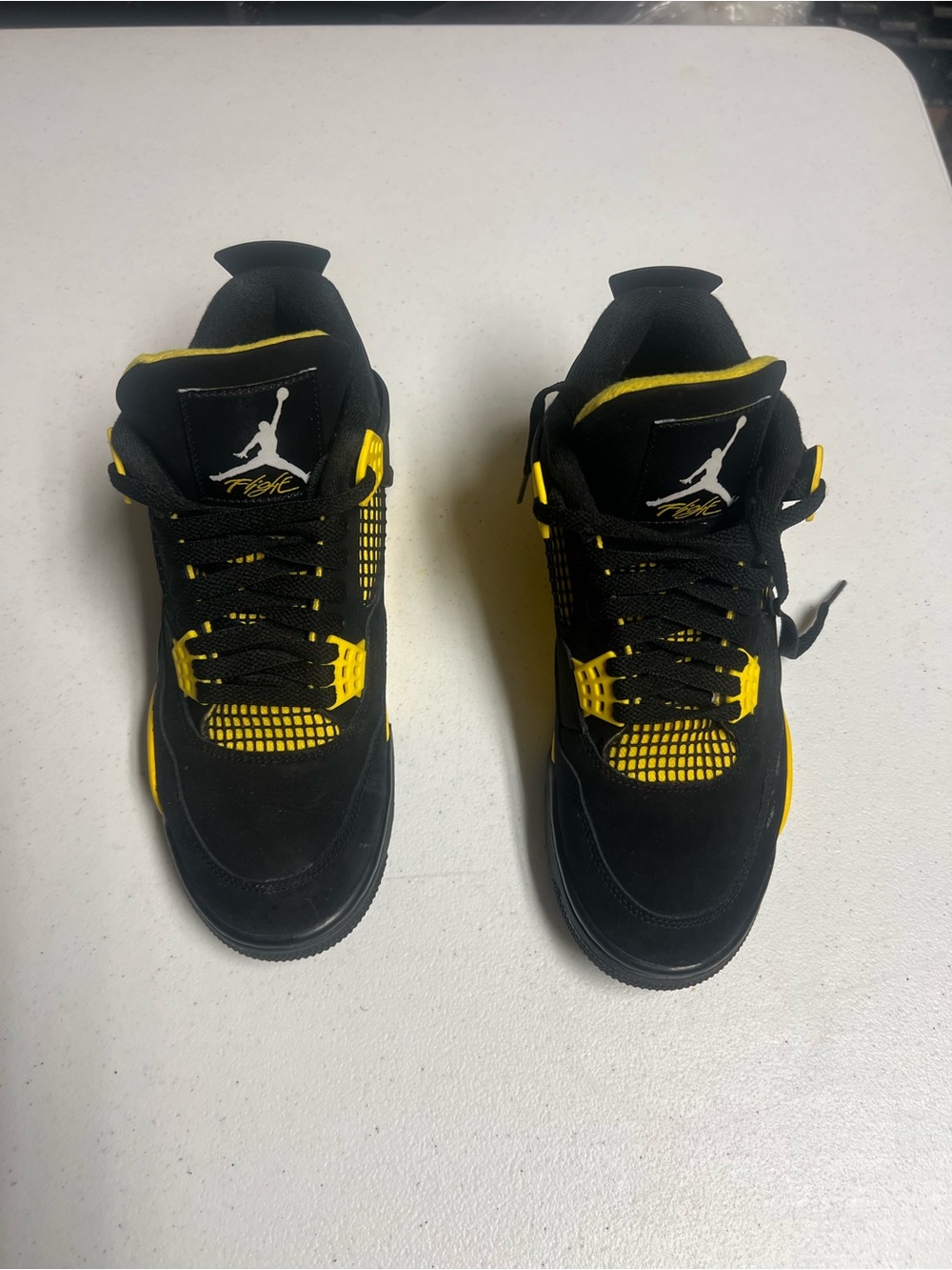 Jordan Men’s Athletic Shoes Black and Yellow